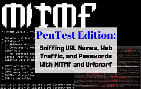urmdf ssl|PenTest Edition: Sniffing URL Names, Web Traffic, and .
